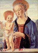 LEONARDO da Vinci, Small devotional picture by Verrocchio